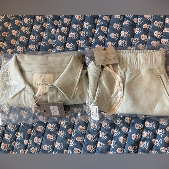 NWT Le Marais Orleans Top + Monroe Short Set • Sea Grass • Two-Piece Outfit - Picture 7 of 9